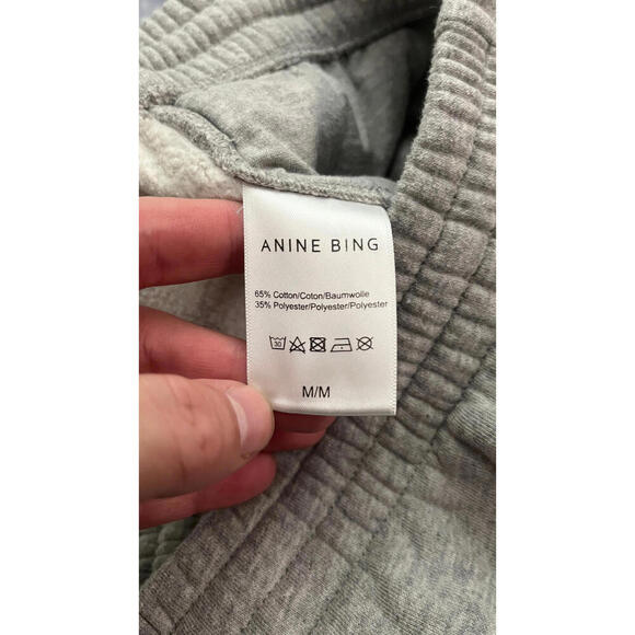 ANINE BING SPORTS HEATHER GRAY VINTAGE STYLE SHORTS M - Picture 6 of 7